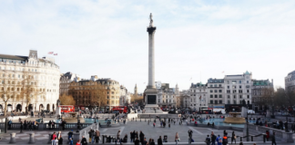 Britische Immobilienfonds müssen Gebäude abstoßen Trafalgar Square